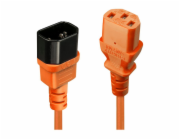 Lindy IEC 13/14 napájecí kabel Orange 2m - 30475
