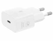 Samsung cestovní nabíječka EP-T2510NWE, GaN Tech, Fast charging, 25W, USB-C, bílá
