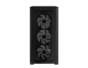 ASUS case A23 PLUS TG ARGB, Mini Tower, průhledná bočnice, 4x120mm ARGB Fan, černá