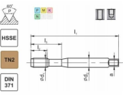 Fanar THREAD M 6 DIN-371C (6H) HSSE TN 800X