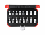 "Červená sada nástrčných klíčů 1/2", TORX, 16 kusů"