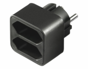 Stromadapter 1x Schutzkontakt > 2x Euro, Steckdosenadapter