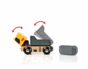 BRIO World Roads & Rails Sada na nakládání kamenů, vlak