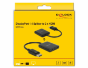 DeLOCK DisplayPort Splitter 1.4 > 2x HDMI MST