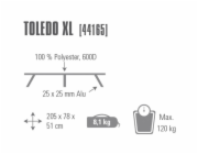 Kempingové lehátko Toledo XL 44165, kempingová postel