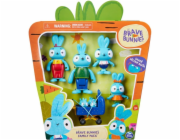 Brave Bunnies Family Balení 5 akčních figurek rodiny králíků, figurka na hraní