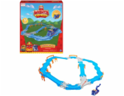 Kolejnicová souprava Spin Master Mighty Express s mechanikem vláčkodráhy Milo, vozítkem