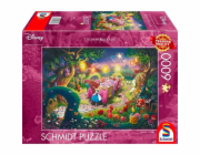 Thomas Kinkade Studios: Kolekce Disney Dreams - Alenka v říši divů, Čajový dýchánek šíleného kloboučníka, Puzzle