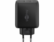 duální rychlá nabíječka goobay USB-C PD 45 wattů