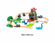 BRIO World Dinosaur Deluxe Set, dráha