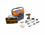 Aku příklepová vrtačka BLACK+DECKER BCKSB04, 18 voltů