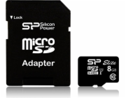 Silicon Power Elite 8GB microSDHC UHS-I  paměť flash Třída 10