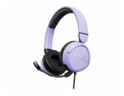 Drátový herní headset HyperX Cloud mini, fialový
