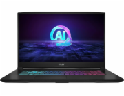 MSI Katana A17 AI B8VF-1004XPL AMD Ryzen™ 7 8845HS Laptop 43,9 cm (17.3") Full HD 16 GB DDR5-SDRAM 1 TB SSD NVIDIA GeForce RTX 4060 Wi-Fi 6E (802.11ax) NoOS Černá