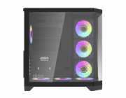 Počítačová skříň Darflash FT418 PRO + 7 ventilátorů aRGB (černá)