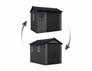 Zahradní domek Keter Newton Plus wide 9x7,5 šedý, s podlahou