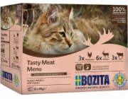 BOZITA Tasty meat menu Multibox Mix chutí v želé - mokré krmivo pro kočky - 12 x 85g