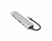 Epico 6in1 Aluminium Hub 
8K with USB-C connector - stříbrná