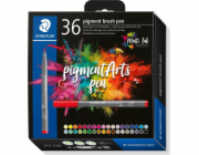 STAEDTLER MultiInk Pigment Arts štětcové pero 36er-Set sort. maloobchodní