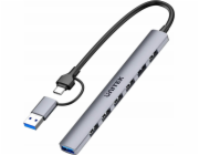 Unitek H1209AGY01 USB-A 5Gbps 7in1 USB hub