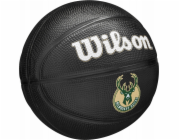 Wilson  Team Tribute Milwaukee Bucks Mini Ball WZ4017606XB Black 3