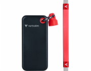 VERBATIM externí SSD 1TB Pocket USB3.2 Gen 2, černá/červená