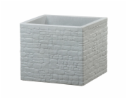 Hrnec Scheurich Stony Grey, plast, O 38 cm, šedý