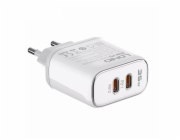 Nástěnná nabíječka LDNIO A2528M 2USB-C pro Apple + kabel USB-C - Lightning