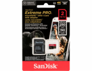 SanDisk Extreme Pro - Paměťová karta flash (SD adapter zahrnuto) - 2 TB - A2 / Video Class V30 / UHS-I U3 - microSDXC UHS-I