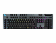 Logitech G G915 X - Klávesnice - technologie LIGHTSPEED - podsvícení - bezdrátový - Bluetooth 5.0, 2.4 GHz, USB - QWERTY - US mezinárodní - klávesový spínač: GL Tactile - černá