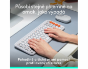Logitech POP Icon Keys - Klávesnice - bezdrátový - Bluetooth LE - QWERTY - US mezinárodní - krémová, oranžová