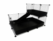 C&C Modulární klec 3x2 + Loft 2x1+ černá rampa