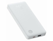 Přenosná nabíječka Baseus, 10000 mAh, 15 W, bílá