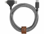 Native Union Belt Cable Duo USB-C to C/Lightning Zebra 1,5m