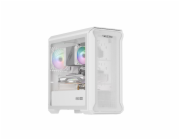 Počítačová skříň Genesis IRID 503 ARGB LITE/Mini Tower/Transpar./Bílá