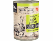 WIEJSKA ZAGRODA Duck with pear - vlhké krmivo pro psy - 400g