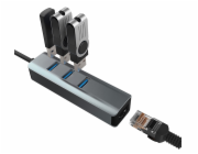 VAKOSS HUB USB 3.0 +RJ45 ETHERNET TC-4502X
