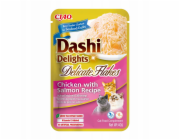 INABA CAT Dashi Delights Jemné Vločky Kuře s Lososem - pamlsek pro kočky - 40g