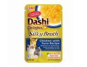 INABA CAT Dashi Delights Silky Broth Chicken with Tuna - pochoutka pro kočky - 40g