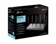 WiFi router TP-Link Archer BE400 BE6500, WiFi 7, 1x 2,5GWAN, 1x 235GLan, 3x 2,5GLan, USB, 2,4/5GHz, EasyMesh, HomeShield