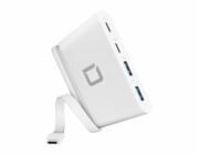 DICOTA USB-C Portable Hub 4-in-1 - Rozbočovač - 2 x USB-C + 2 x SuperSpeed USB - desktop