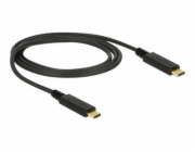Delock - USB kabel - USB-C (M) do USB-C (M) - USB 3.1 Gen 2 - 5 A - 1 m - černá