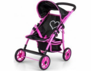 Dětský sportovní kočárek pro panenky Milly Mally Natalie Prestige Black