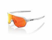 100percent S2 HiPER Mirror Lens Soft Tact Off White HiPER Red