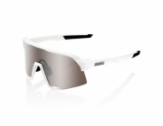 100percent S3 HiPER Mirror Lens Matte White HiPER Silver