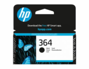 HP 364 - Černá - originální - inkoustová cartridge - pro Deskjet 35XX; Photosmart 55XX, 55XX B111, 65XX, 7510 C311, 7520, Wireless B110