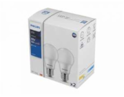 LED žárovka Philips E27 8W/60W 4000K 230V A60  SET2ks  P470972