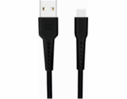 Swissten datový kabel usb / usb-c 1,0 m černý