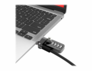 Compulocks Ledge Lock Adapter for MacBook Air M1 with Combination Cable Lock - Nástavec zámku bezpečnostního slotu - s kombinačním kabelovým zámkem - stříbrná - pro MacBook Air 13,3"