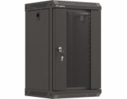 LANBERG RACKOVÁ SKŘÍŇ 10" NÁSTĚNNÁ 9U/300X300 (v rozloženém stavu) S PROSKLENÝMI DVEŘMI ČERNÁ 